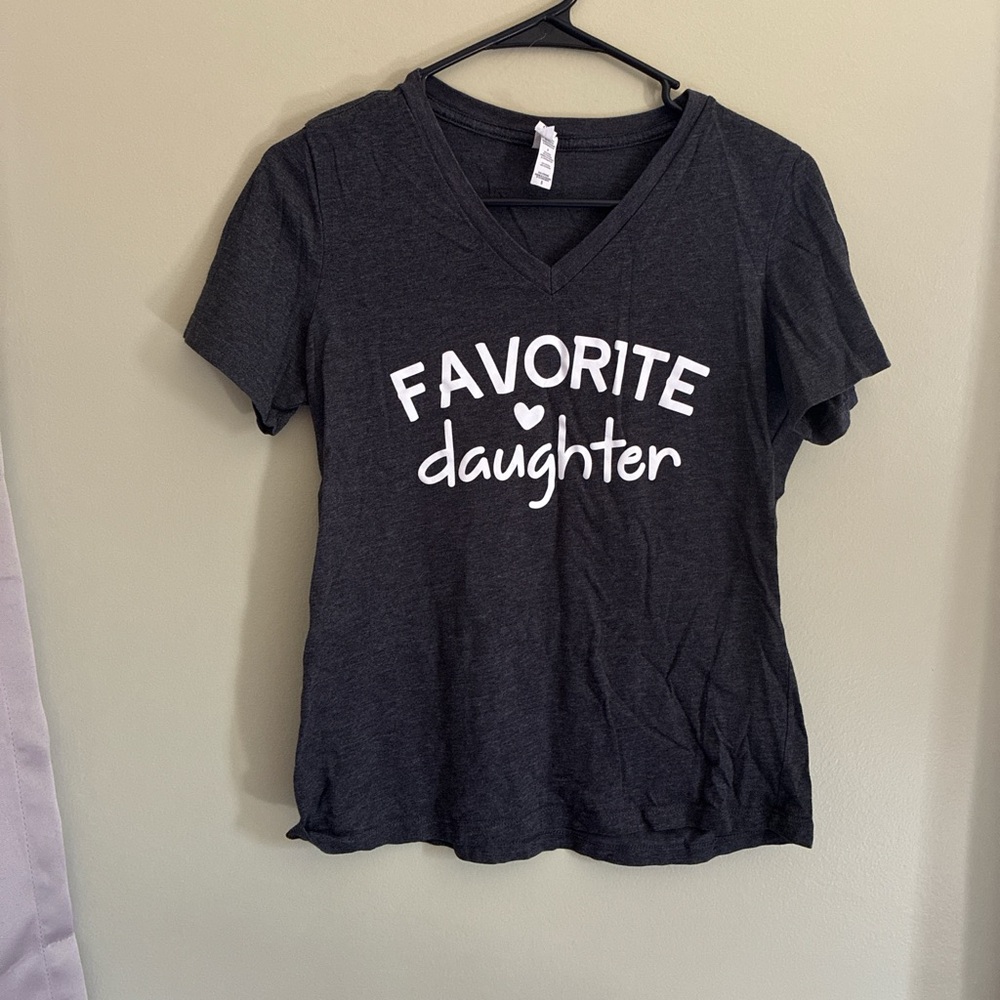 Favorite Daughter V-Neck Tee - Black